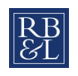 квадратный логотип RB&L с надписями RB и L