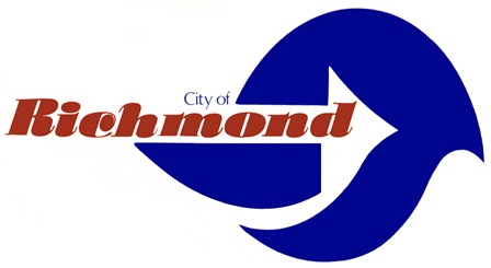 Logo der Stadt Richmond, sagt die Stadt Richmond