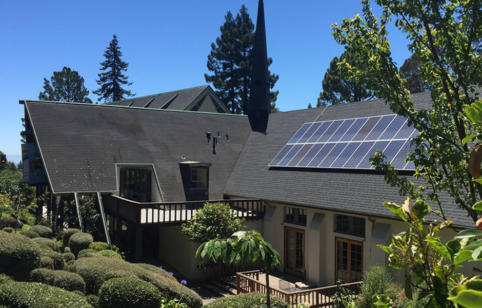 Arlington Community Church in Kensington, CA run on 100% Deep Green renewable energy service