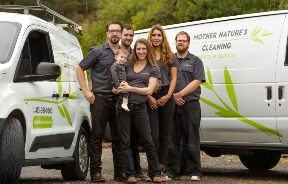 Mother Nature's Cleaning natural residential and commercial cleaning services run on 100% renewable energy