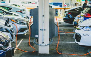 MCE offers free charging during quarantine, essential businesses use electric car charging for EV in San Rafael parking lot