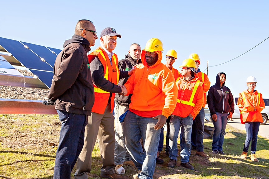 Richmond build project provides union employment opportunity for sustainable energy solar farm project