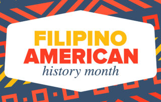 Filipino American History Month colorful graphic