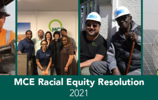 MCE 2021 racial equity resolution, mce board approves racial equity resolution, energy equity, workforce development