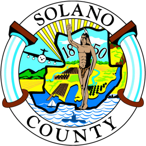 MCE Miembro de la comunidad del condado de Solano, sello con el logotipo