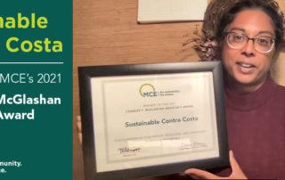 MCE McGlashan Award, Contra Costa Environmental groups, environmental leadership award, sustainable contra costa mce