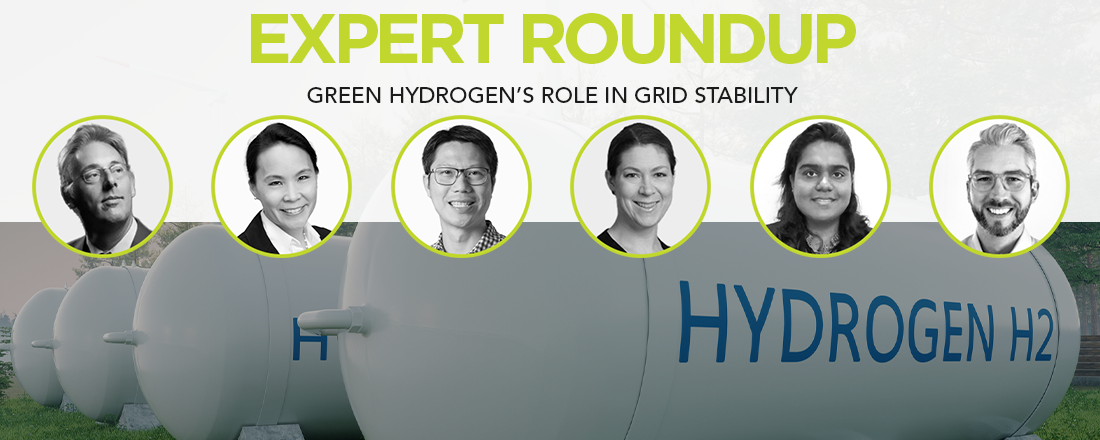 Green hydrogen and grid stability, tools for grid stability, expert roundup green hydrogen, can green hydrogen stabilize the grid, green hydrogen and renewable energy