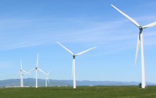 Windkraftanlagen, Windpark, COXNUMX-freie Energie, erneuerbare Energie, MCE