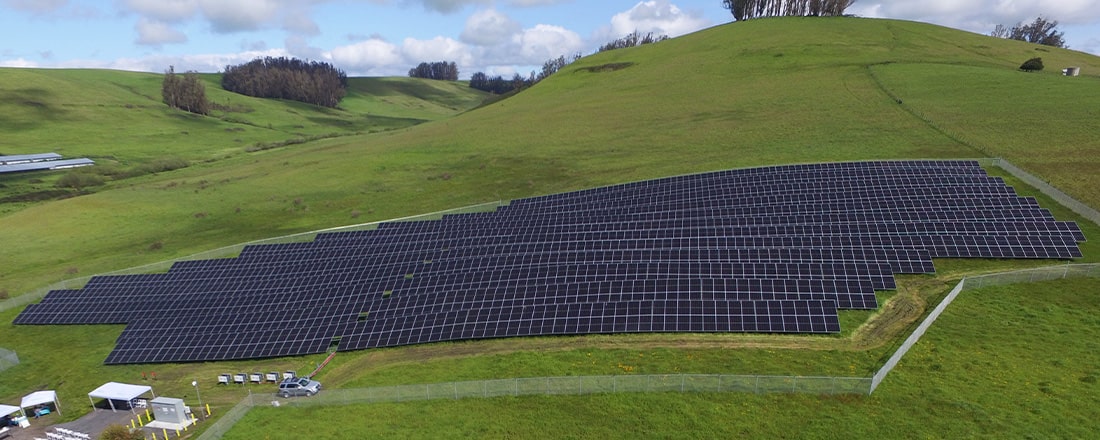 Neues Solarprojekt in Tomales, Kalifornien, geht an den Start